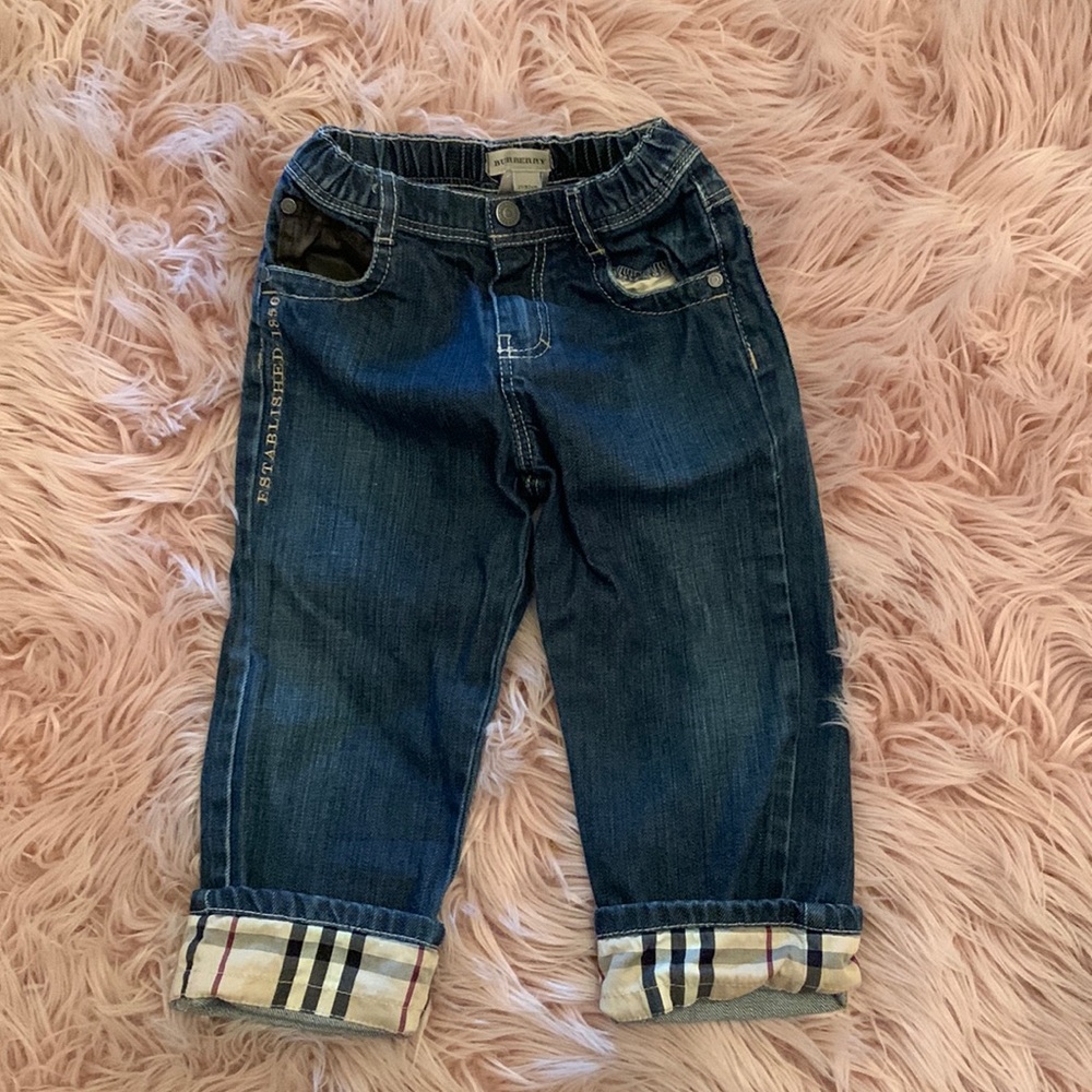Boys Burberry jeans. Like new.